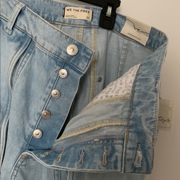 FREE PEOPLE Havasu Slouchy Cropped Jeans NWT Hoover - Picture 8 of 9